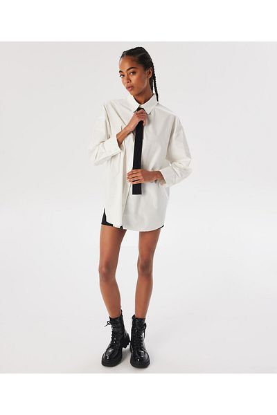 Twist White Woven Shirt