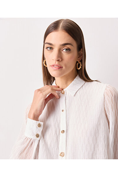 İpekyol White Woven Shirt