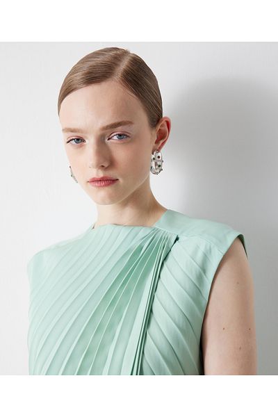 İpekyol Green Woven Blouse
