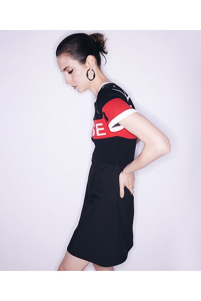 Twist Black Knitwear Dress