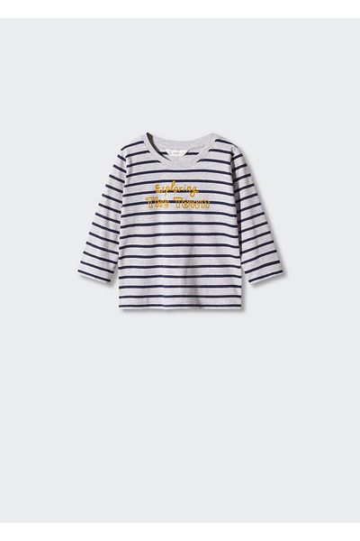 MANGO Baby Boy Metal Gray T-Shirt -57913266