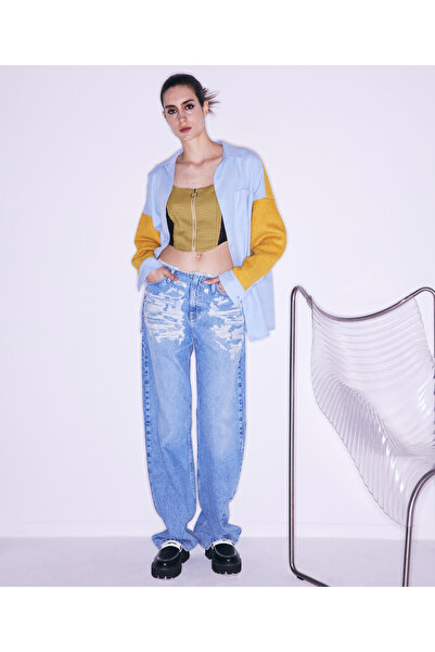 Twist Blue Woven Shirt