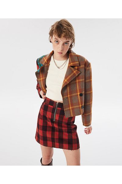Twist RUST Woven Blazer Jacket