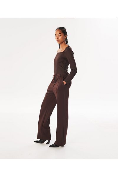 Twist Brown Woven Trousers