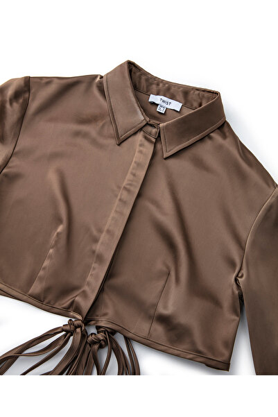 Twist Brown Woven Shirt
