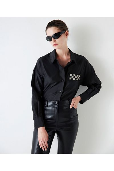 İpekyol Black Woven Shirt