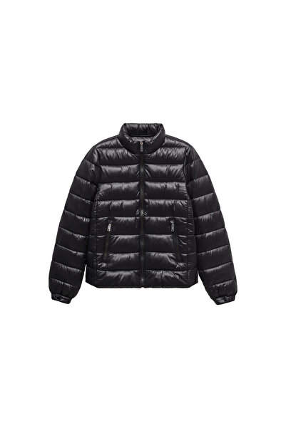 MANGO Woman Siyah Kadın  Mont 67130642