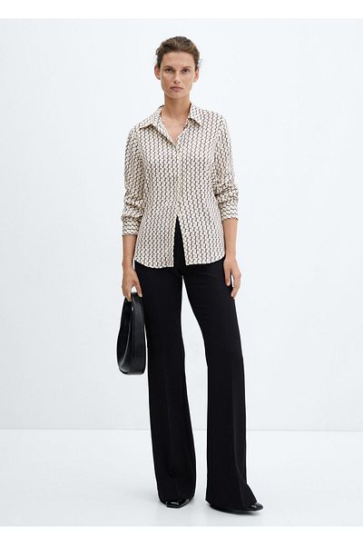 MANGO Woman Γυναικείο πουκάμισο με σχέδια - Μοντέλο 57829404