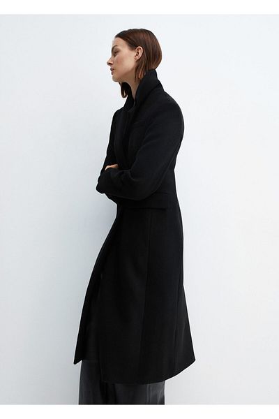 MANGO Woman Women's Black Coat - Model67170652