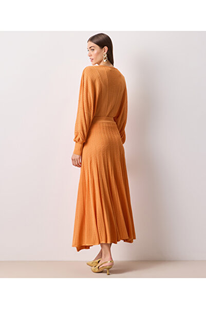 İpekyol Orange Woven Skirt