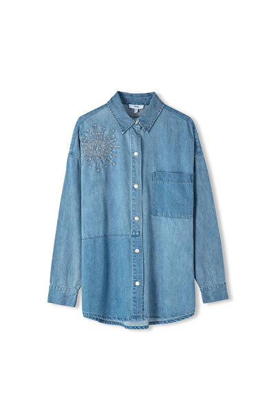 Twist Blue Denim Shirt