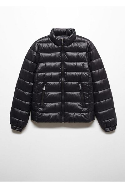 MANGO Schwarzer Mantel für Damen -67130642