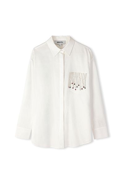 İpekyol White Woven Shirt
