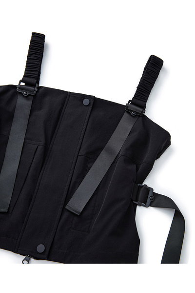 Twist Black Woven Blouse