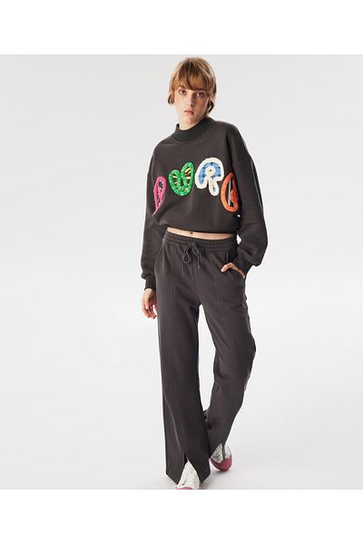 Twist Anthracite Knitted Trousers