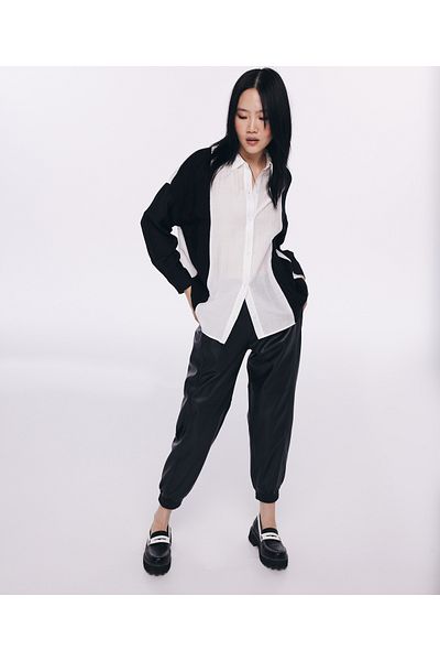 Twist Woven White Shirt