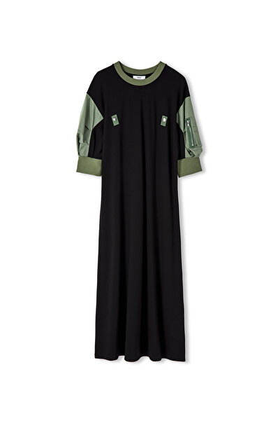 Twist Navy Blue Colored Dress