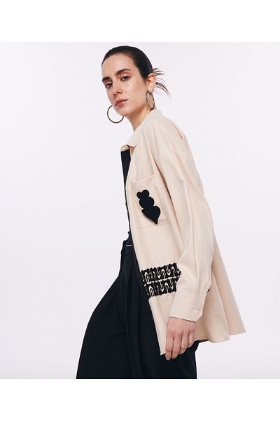 Twist Cream Woven Shirt