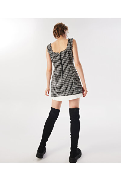 Twist Black Woven Dress