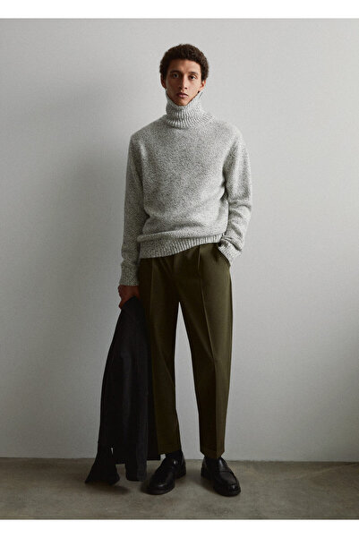 MANGO Woman Haki Erkek  Pantolon 67900647