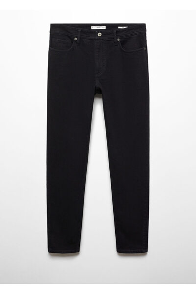 MANGO Woman Siyah Denim Erkek  Jeans 67230622