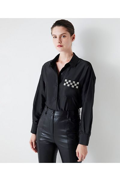 İpekyol Black Woven Shirt
