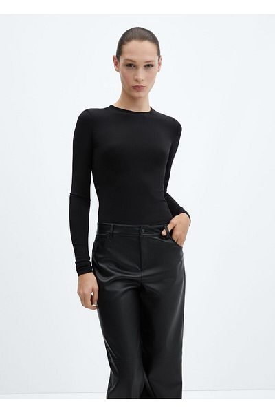 MANGO Woman Women's Black Pants67160463