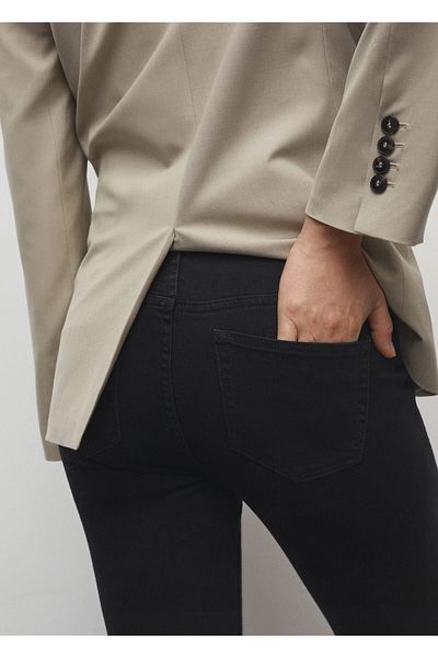 MANGO Woman Denim Women's Jeans Black -67100690