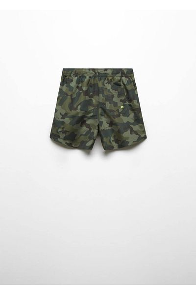 MANGO Kids Badeanzug mit Tarnmuster