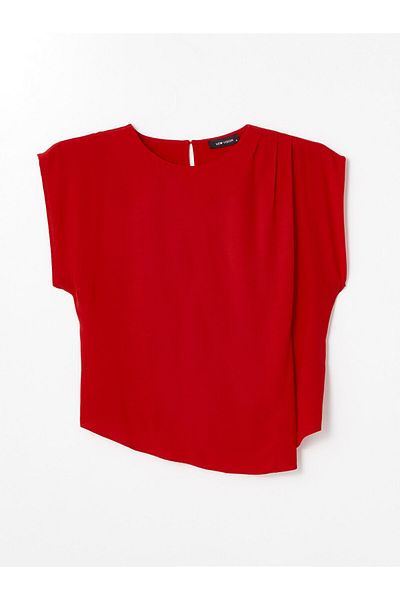 LC Waikiki Crew Neck Plain Short Sleeve Women's Blouse