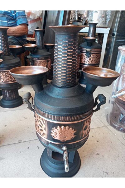 Genel Markalar 5 lt Kabartmalı Bakır Semaver Bs05-k