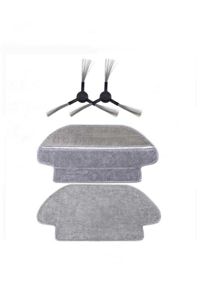 ibrush Mi Robot Viomi V3 compatibil cu 2 perii laterale și 2 cârpe din fibre