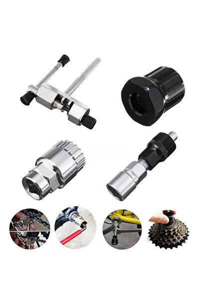 Rectus Bisiklet Anahtar Tamir Seti 4 Parça A Kalite (zincir,ruble,monoblok Orta Yatak,aynakol Sökme)