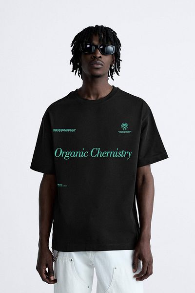 The Champ Clothing Ανδρικό μπλουζάκι Crew Neck Organic Chemistry Printed Oversize