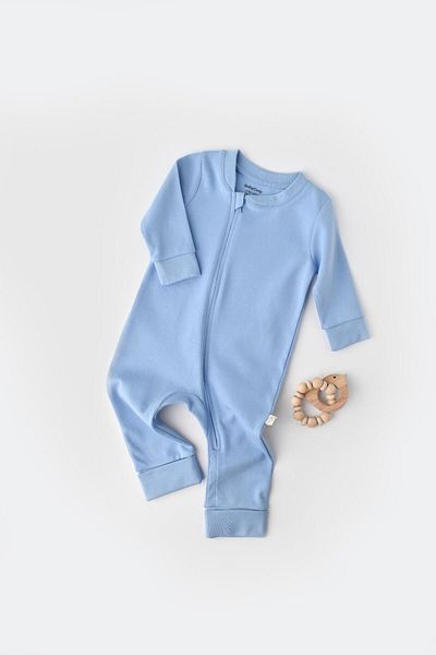 BabyCosy بذلة من القطن العضوي للأطفال وحديثي الولادة - بسحاب، 100% موافق - Csy3037