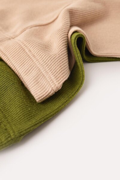 Genel Markalar Bebek 2'li Patikli Pantolon, %50 Modal Kumaş - %50 Organik Pamuk, Bebek Ve Yenidoğan Serisi - Csym11