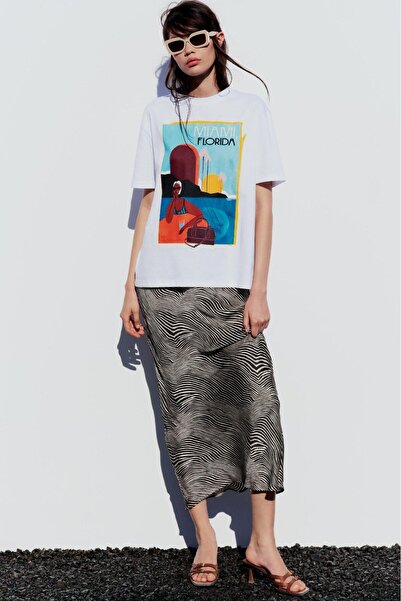 GIA - ART Majami-Florida Štampano Belke T-shirt