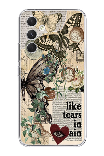 moonset Samsung Galaxy S23 Uyumlu Like Tears Tasarımlı Baskılı Şeffaf Telefon...