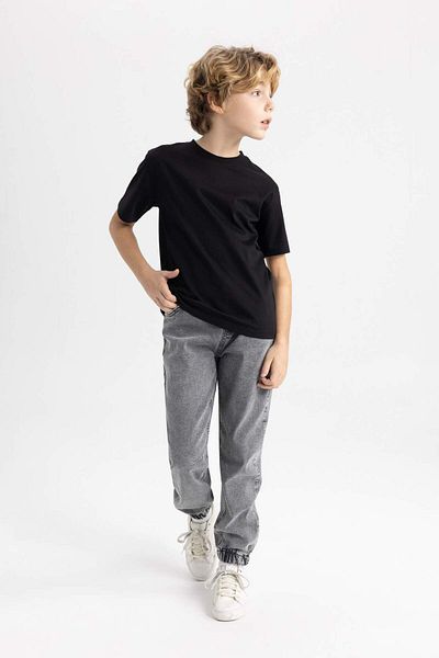 DeFacto Boy's Regular Fit Crew Neck Short Sleeve T-Shirt K1687a623sm