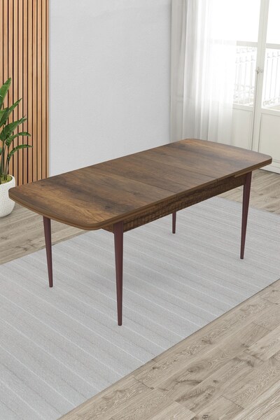 Canisa Barok 80x132 Açılabilir Yemek Masası Ahşap Ayak
