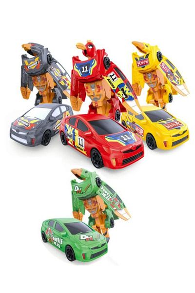 CToys لعبة سيارة قابلة للتحويل إلى طائر 339-60 باللون الأحمر