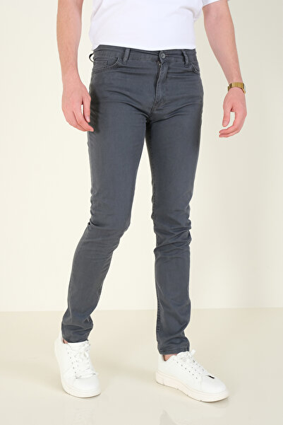 Giyim Dünyası Erkek 5 Cep Chino Pantolon Füme