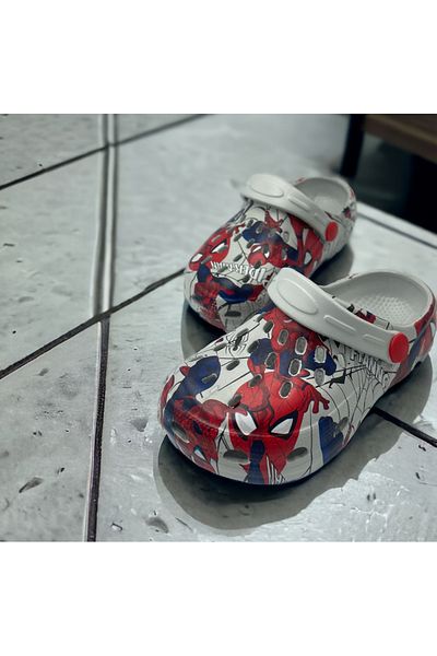 AkınalBella Spiderman Patterned Boy's Cross Slippers