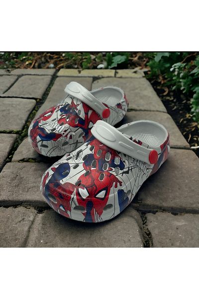 AkınalBella Spiderman Patterned Boy's Cross Slippers