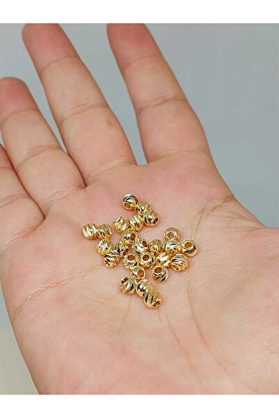 Yasamtohumu 4 мм бісерний проміжний матеріал - позолота, 10 штук (52482)