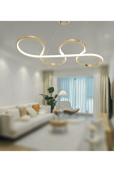 TT AYDINLATMA TT025-FSR French Yellow Snake Model - White Light Led Chandelier