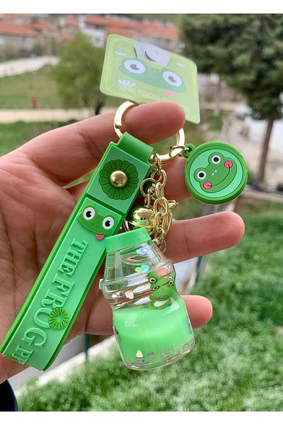 Meyra Accessories Cute Frog Glass Luxury Keychain