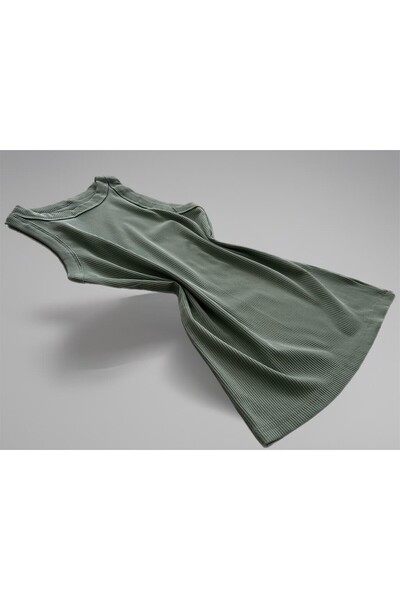 ParisTrend Καλοκαιρινό Καμισόλ Χτενισμένο Βαμβακερό Λύκρα 2 Πακέτο Πράσινο Λευκό Εσωρούχο