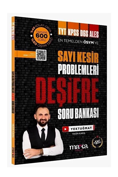 Marka Yayınları Yks Tyt Kpss Dgs Ales Sayı Kesir Problemleri Deşifre Soru Bankası Video Çözümlü