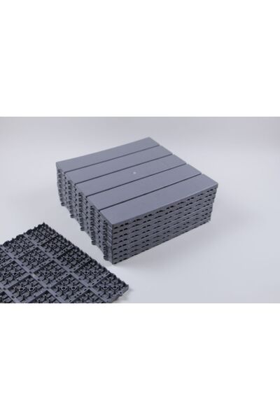 Gerçektrend بلاط أرضيات من البلاستيك الصلب بنمط الباركيه، شبكة أرضية الحمام 30 × 30 1 متر مربع (11 قطعة)